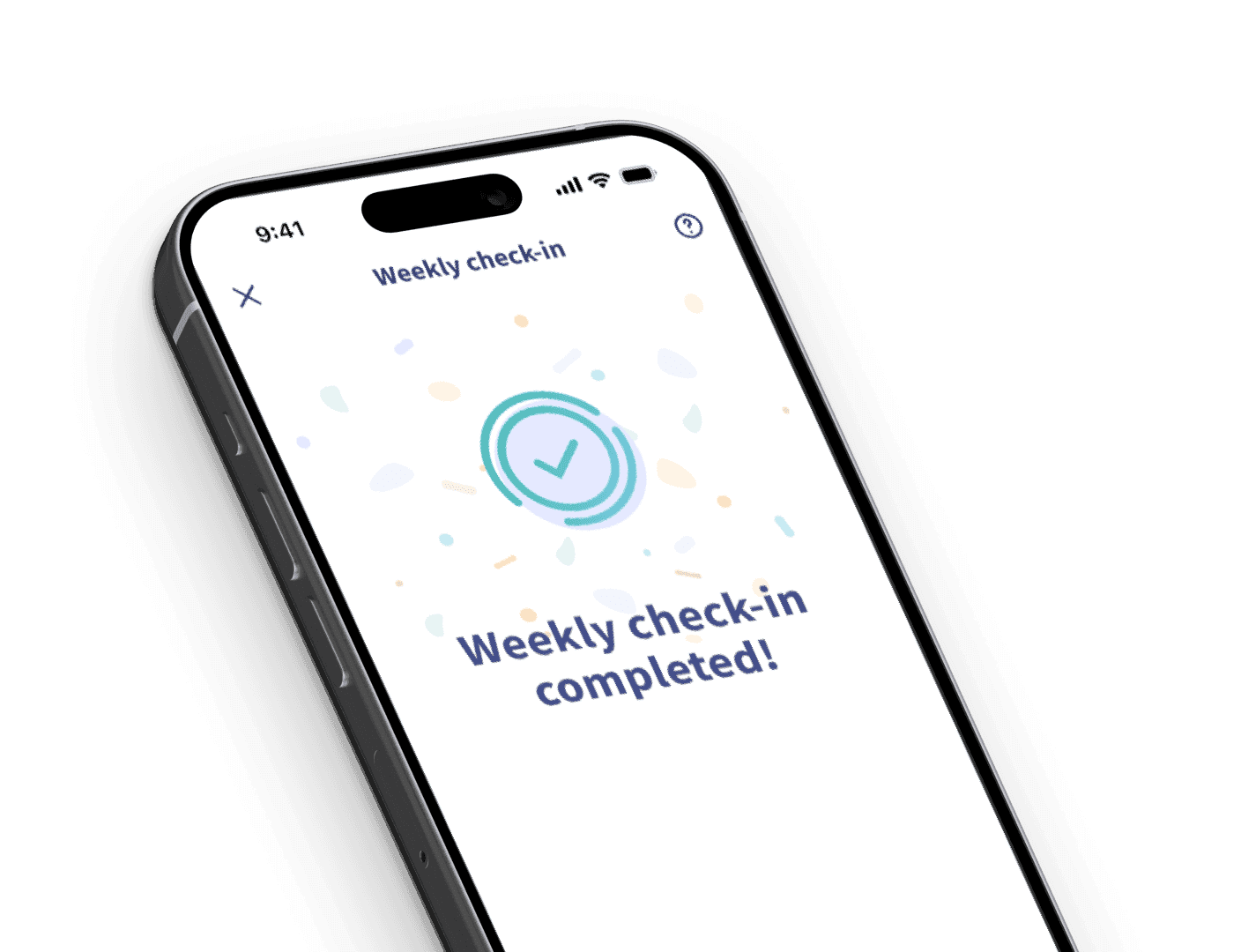 ResolveDTx interface with daily check-in completion and cough monitoring overview